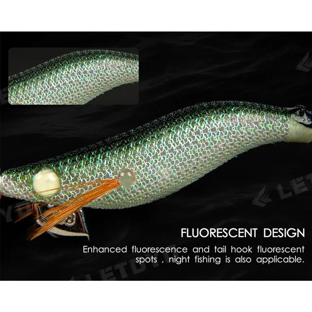 Señuelos de camarón de madera de plomo 2023, aparejos de pesca, anzuelo explosivo de 6,5 cm/7,9 cm/9,3 cm, señuelo de pulpo de simulación - imagen 2