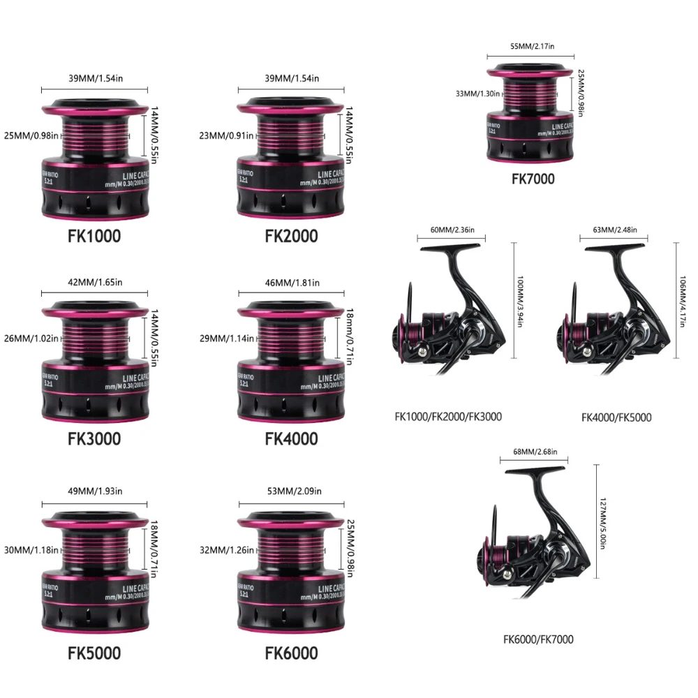 Carrete ultraligero profesional intercambiable para mano izquierda/derecha - imagen 2