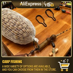 Clip de enlace de pesca de 10/30/60 piezas-para alimentador de aparejo de pelo de carpa |   Accesorio de aparejos de pesca duradero