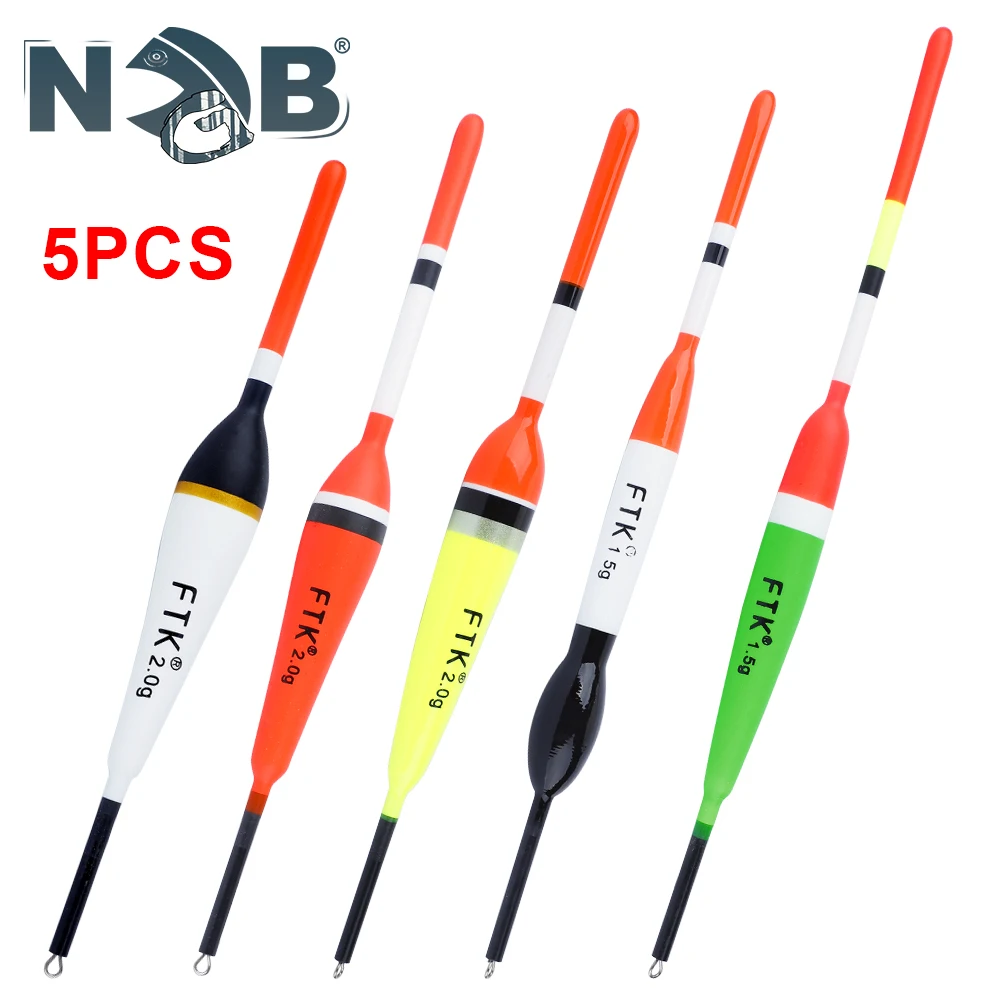 NGB 5 unids/lote flotador de pesca flotadores de abeto para boya de pesca de carpa tamaño 1,5-2g 13,5-17 cm flotadores de luz de pesca Multicolor - imagen 2