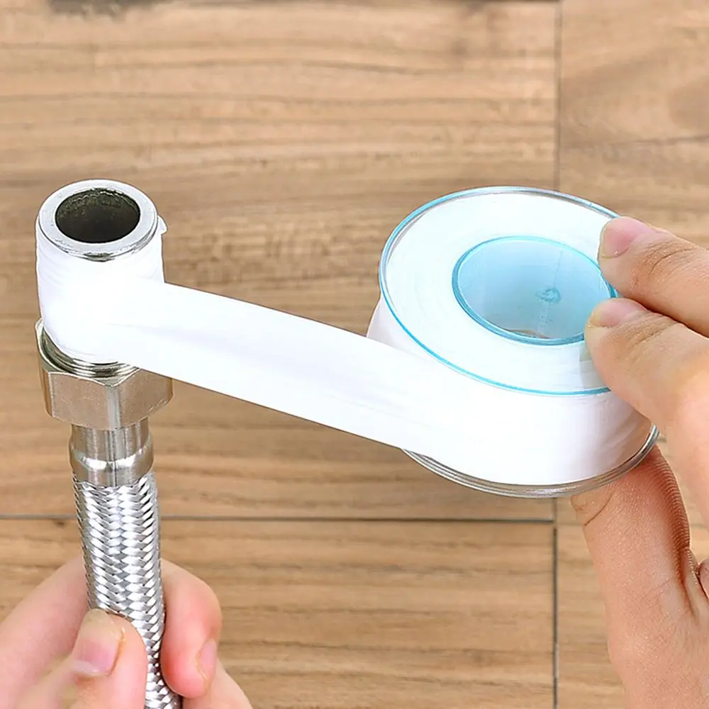 Banda de sellado para fontanero, junta de correa sin aceite, cinta de PTFE para plomería, tubería de agua, 5 uds. - imagen 2