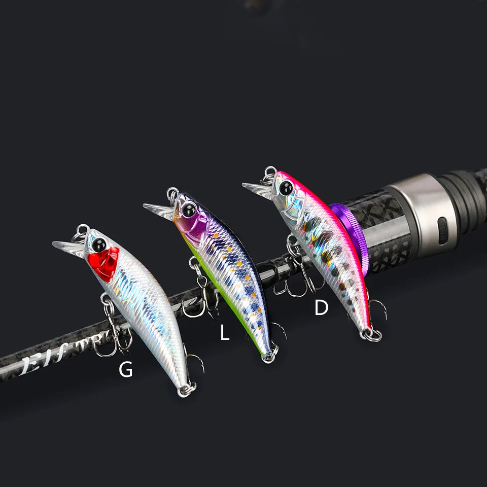 Tsurinoya 12 Uds 5cm 5g hundimiento Minnow Wobblers señuelo de pesca para lubina perca Lucio trucha cebo duro Jerkbait Artificial Crankbait - imagen 5