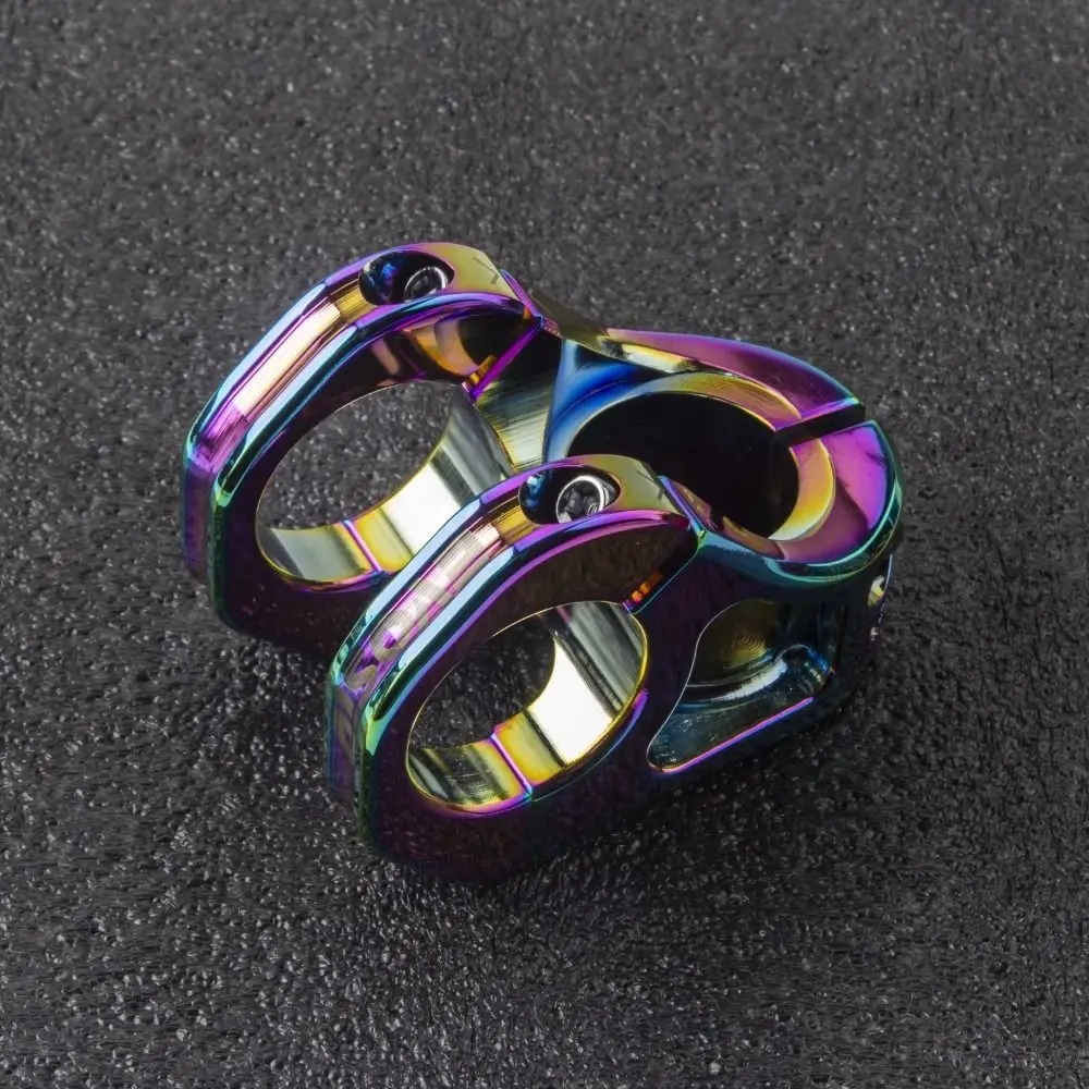 Vástago de manillar de bicicleta anodizado CNC, aleación de aluminio ajustable, elevador de vástago de bicicleta de montaña colorido de 31,8x35mm - imagen 2