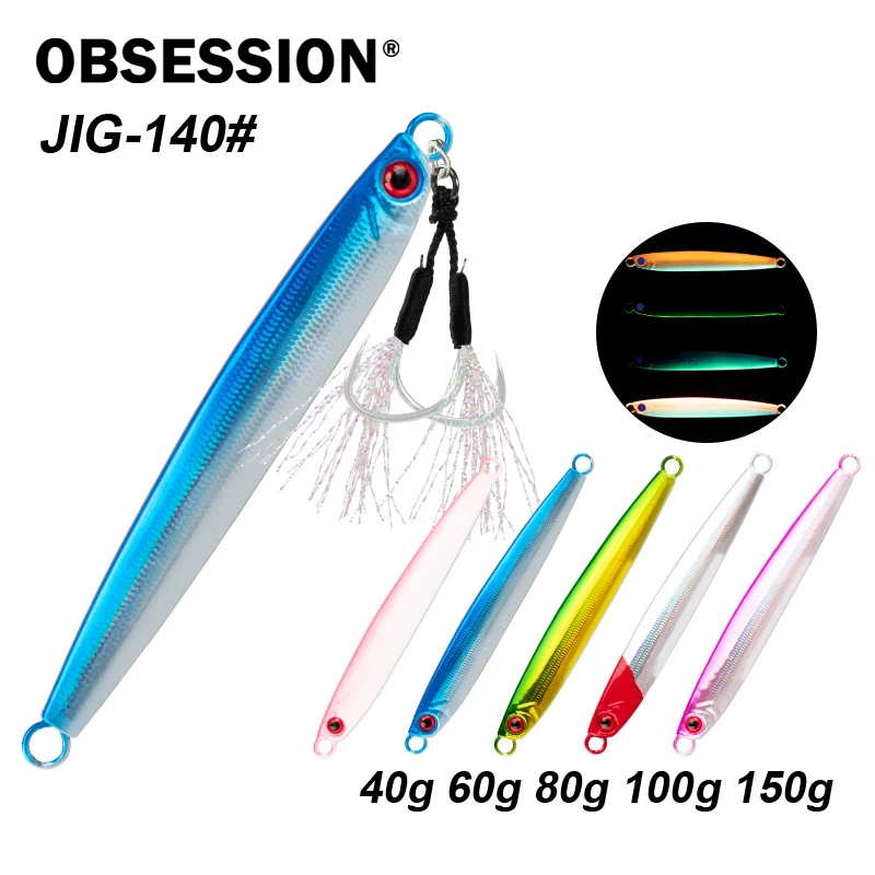 Goture Obsession J140 – Señuelo vertical de metal luminoso