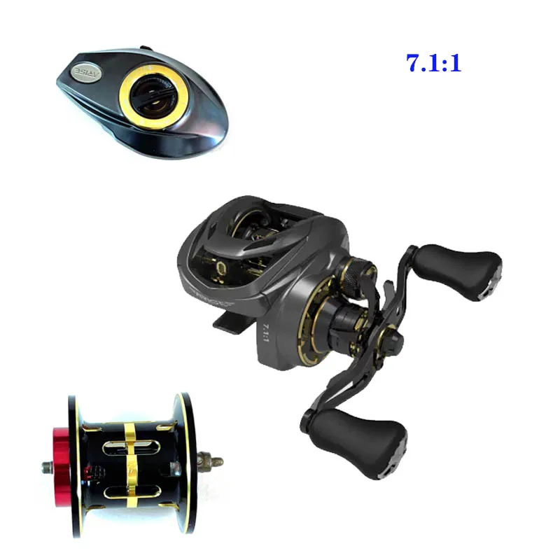 HAIBO-Rueda de gota de agua AMC, carrete modificado, rueda de lanzamiento larga, cubierta lateral, accesorios, PAGEBASS - imagen 5