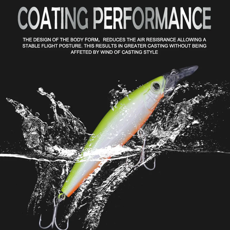 TacklePRO-M82 Señuelo de pesca profesional Minnow, aparejos de pesca, cebo para lubina, aparejos de pesca, Wobblers de natación, calidad, 90 mm, 16 g, 1 m - imagen 3