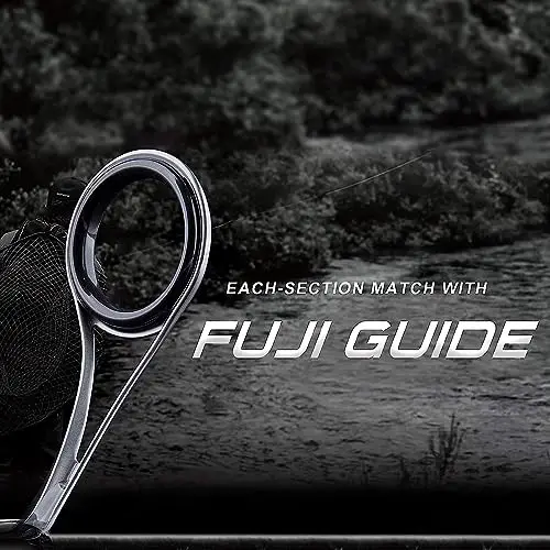Caña ultraligera XCEED Fuji Ring de carbono, M/MH para señuelos - imagen 2