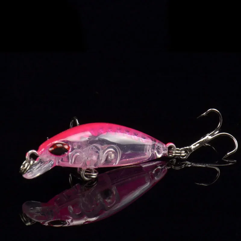 Nuevo 5 uds Mini Minnow 4cm 2,5g juego de Señuelos de Pesca con caja CrankBaits Wobblers señuelos hundimiento carpa aparejos de pesca Artificial - imagen 4