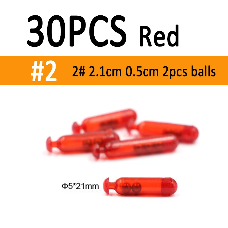 30pcs red size 2