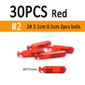 30pcs red size 2