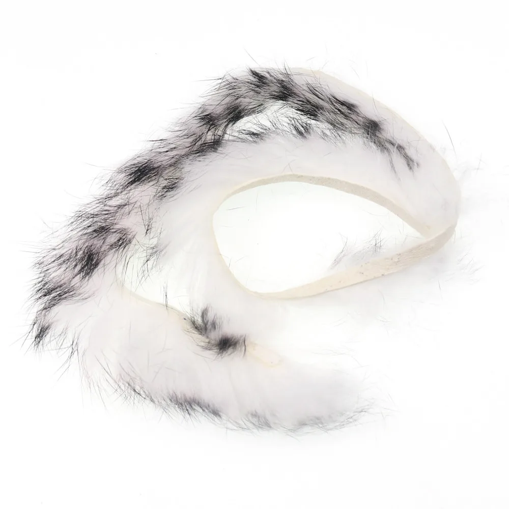 Wifreo-tiras de piel de conejo para atar moscas, 2 piezas, serpentinas de Pesca, Señuelos de moscas, Material multicolor - imagen 3