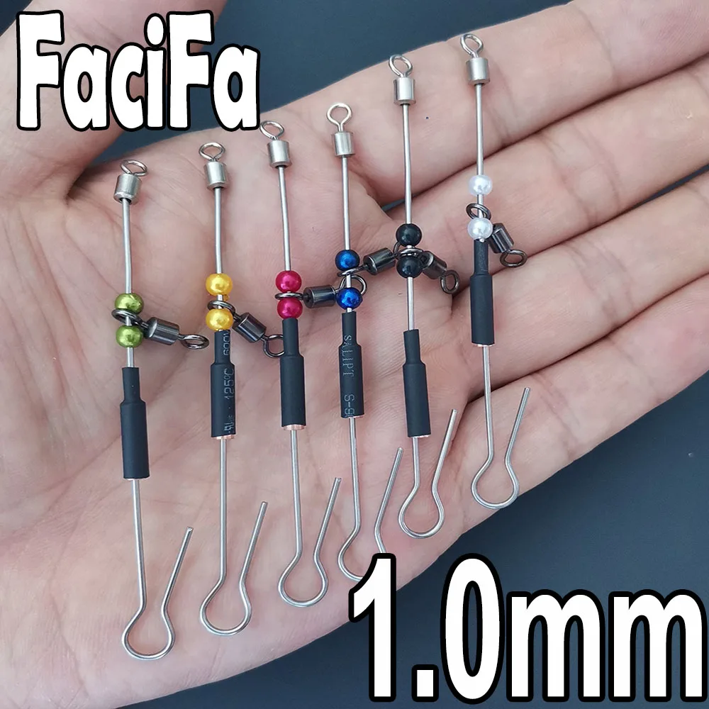 6 uds rodamiento conector de Pesca giratorio gancho rápido Urfe Para Temporales Enganches Rapidos Para la Pesca Kolay Atma Aparati - imagen 4