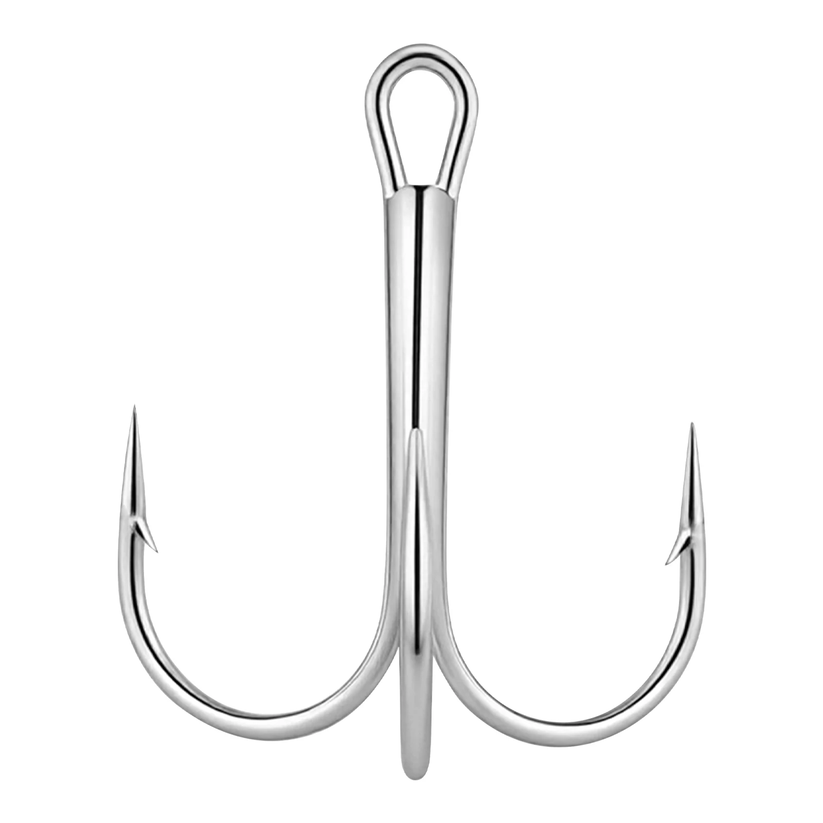 # 16- # Anzuelo triple de curvatura redonda 8/0, anzuelos de pesca triples, anzuelo Stinger de repuesto para Crankbait Spinner, bagre, Walleye, trucha, salmón