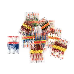 10 unids/lote juego de flotadores de pesca boya de cola larga palo de luz flutuar tamaño mixto Color accesorios de pesca de alta calidad