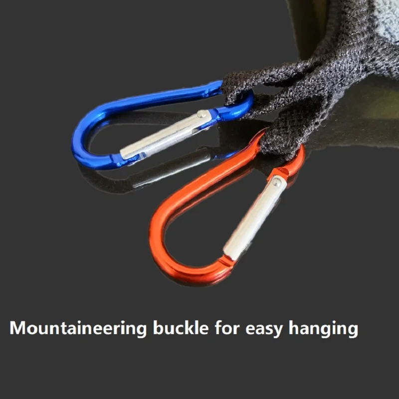 Toalla de mano absorbente antiadherente para pesca al aire libre, toalla de caña de pescar portátil con hebilla, Color aleatorio - imagen 2