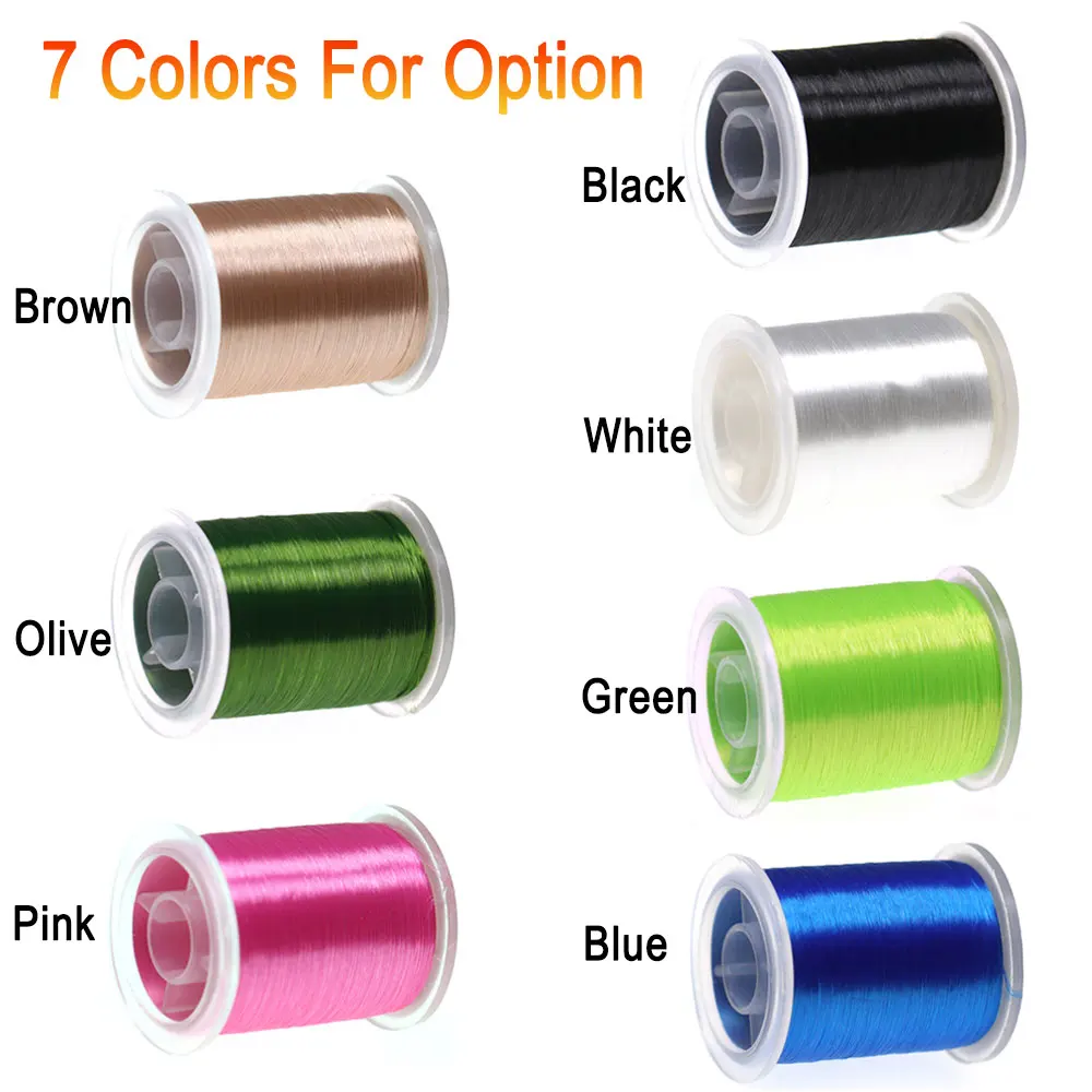 ICERIO-hilo fino de alta resistencia 50D para atar moscas, Material suave y ligero encerado, hilo fuerte para atar moscas húmedas y secas de Ninfa, 220 yardas - imagen 4