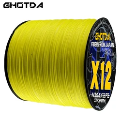 GHOTDA Sedal trenzado 12 hebras 25-120LB – PE 1000m