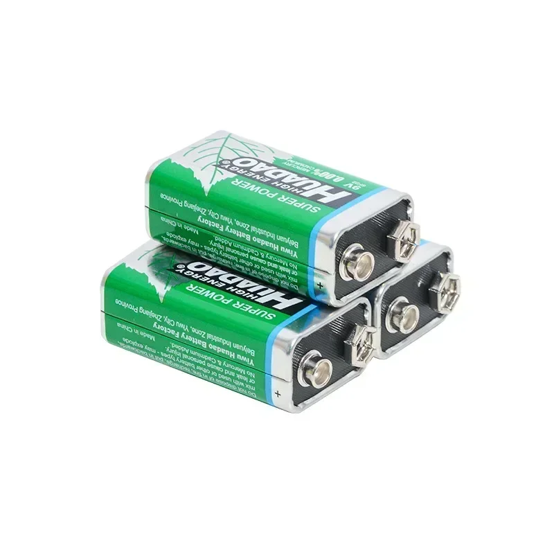 Pila 9V 6F22 de carbono para multímetro, alarma y micrófono - imagen 5
