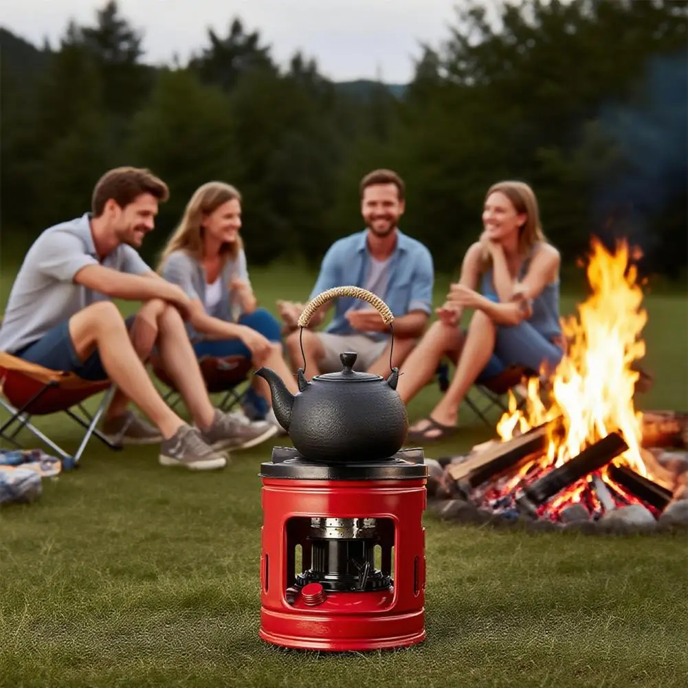 Estufa de querosinas portátil, estufa de campamento ligera de 10 mechas, calentador, cocina al aire libre, barbacoa, Camping, quemador de horno de querosinas para 2-4 personas - imagen 3