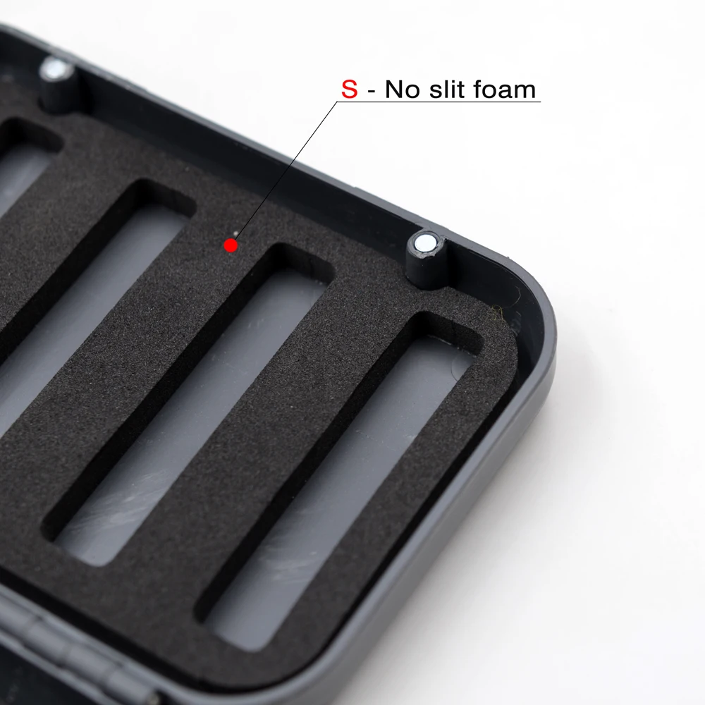 MNFT 1 Uds caja para moscas caja de aparejos flotantes con hendidura EVAFoam cajas de aparejos de pesca con mosca almacenamiento de pesca tamaño grande y pequeño - imagen 5