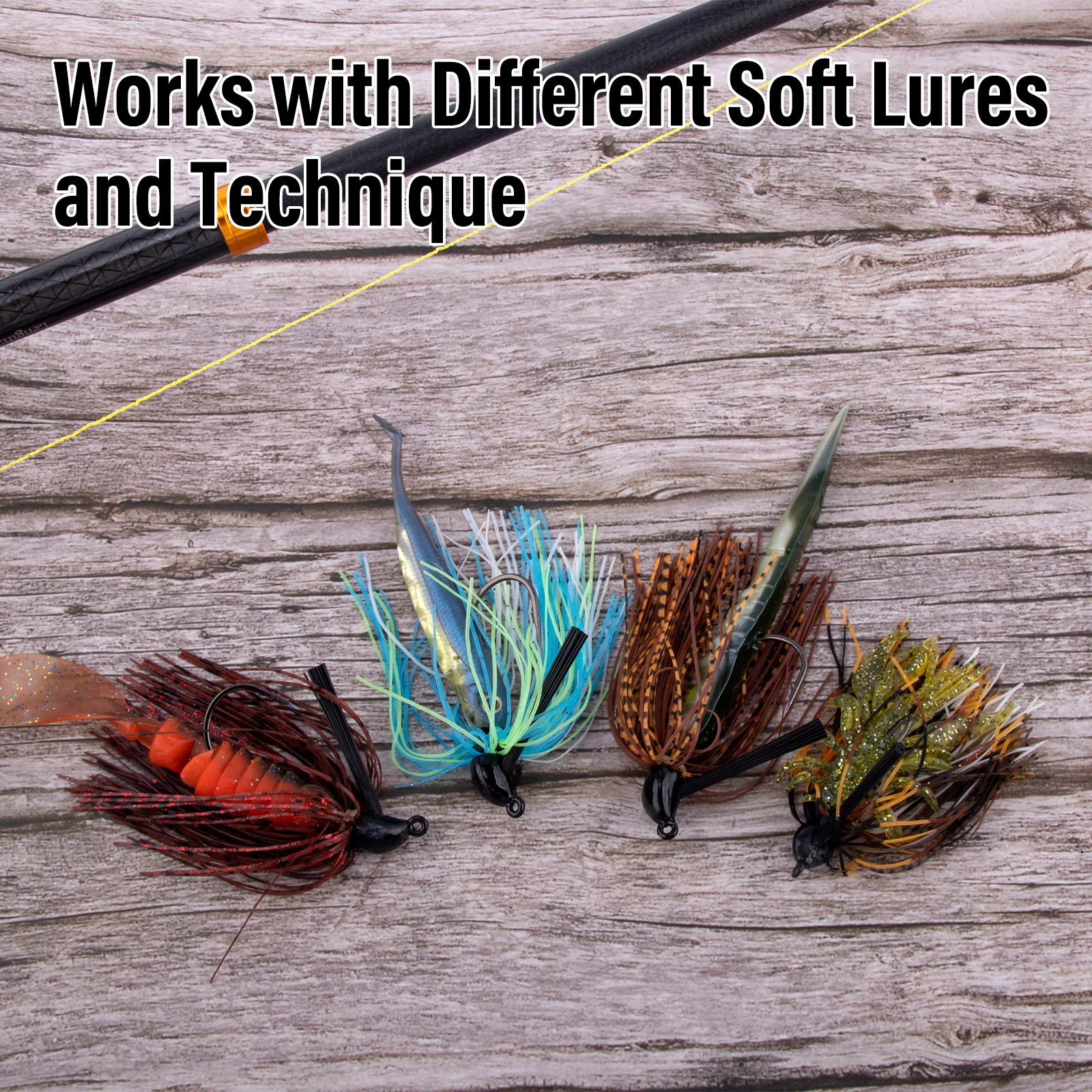 Plantilla de lubina con falda sin hierba, plantillas de natación, plantilla de lanzamiento Finesse, plantillas de fundición, señuelo de pesca, plantilla de fútbol para lubina, 10g, 12g, 16,5g - imagen 3