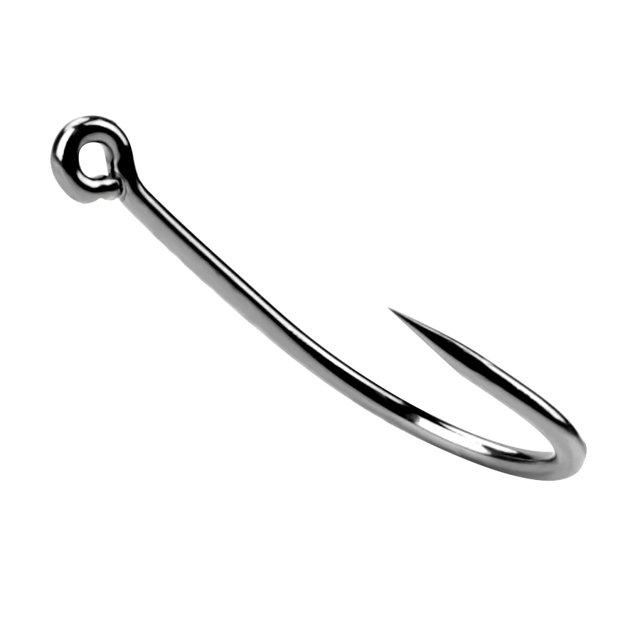 FTK-anzuelo de pesca con mosca de acero de alto carbono, gancho de púas afilado, curvado, púas anchas, púas reforzadas, carpa, pez corriente, 50 unids/lote por caja - imagen 2