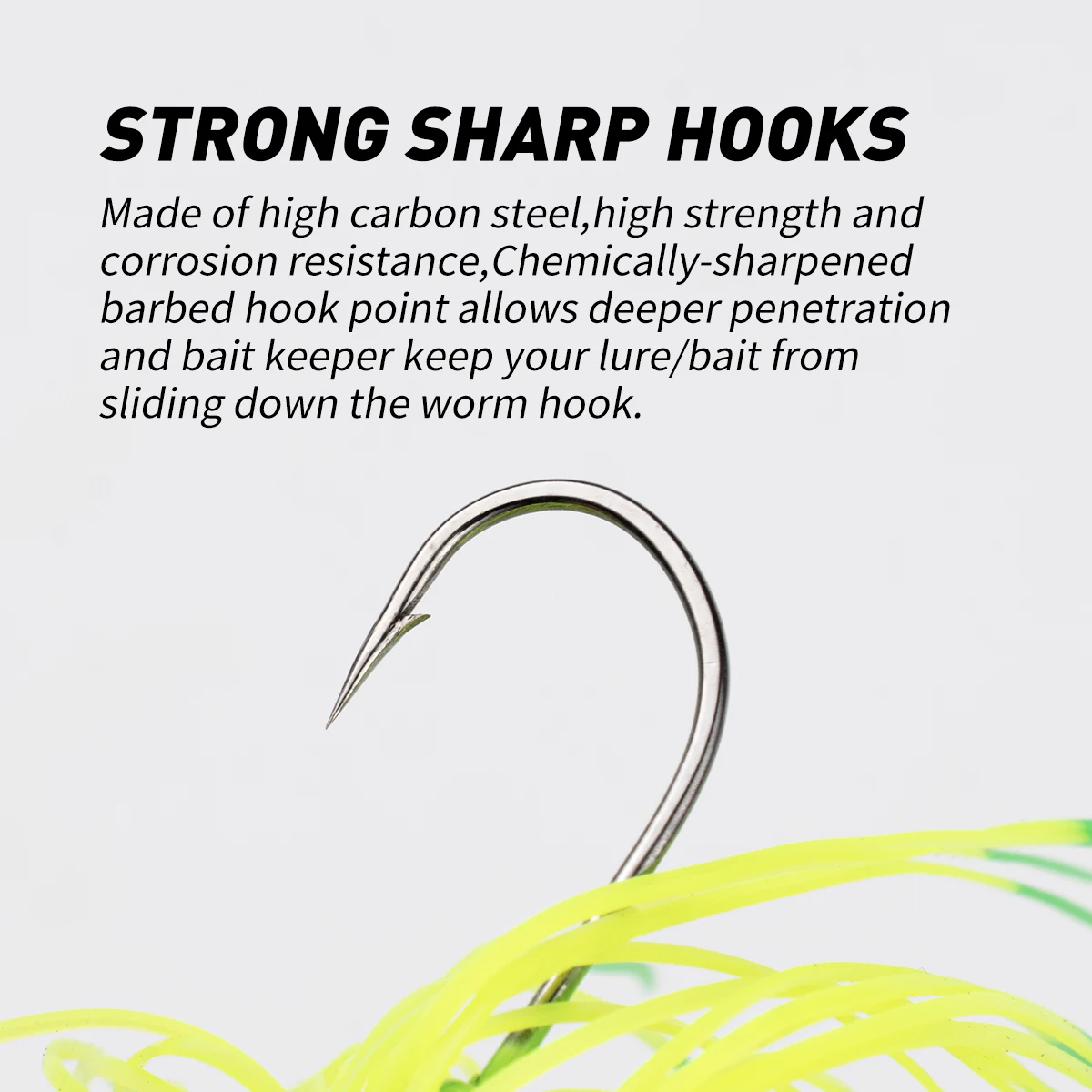 Johncoo-señuelo de pesca con cebo giratorio, plantilla de hoja de 12g y 16g, falda de goma Artificial, bailarina Spinnerbait wobbler para Lucio - imagen 5