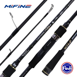 Mifine LIGHTNING STORM caña giratoria señuelo peso 5-25g potencia L puntas huecas ultraligera roca, pesca de trucha agua salada y agua dulce