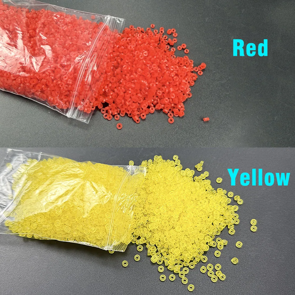 Bandas elásticas bicolor para cebo - Anillos carga rápida pesca - imagen 5