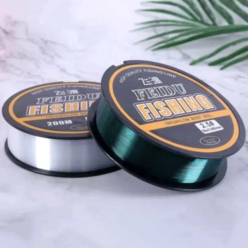 Sedal de pesca de nailon, línea de pesca profesional, suave y duradera, con plataforma principal, para caña de mar, para peces grandes, carpa, Crucian, 200m - imagen 3