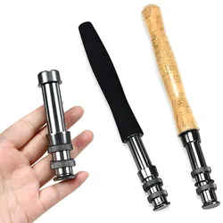 MNFT 1 Uds carrete de pesca fijo de Metal DIY caña de pescar con mosca asiento de rueda accesorios de mango de Metal