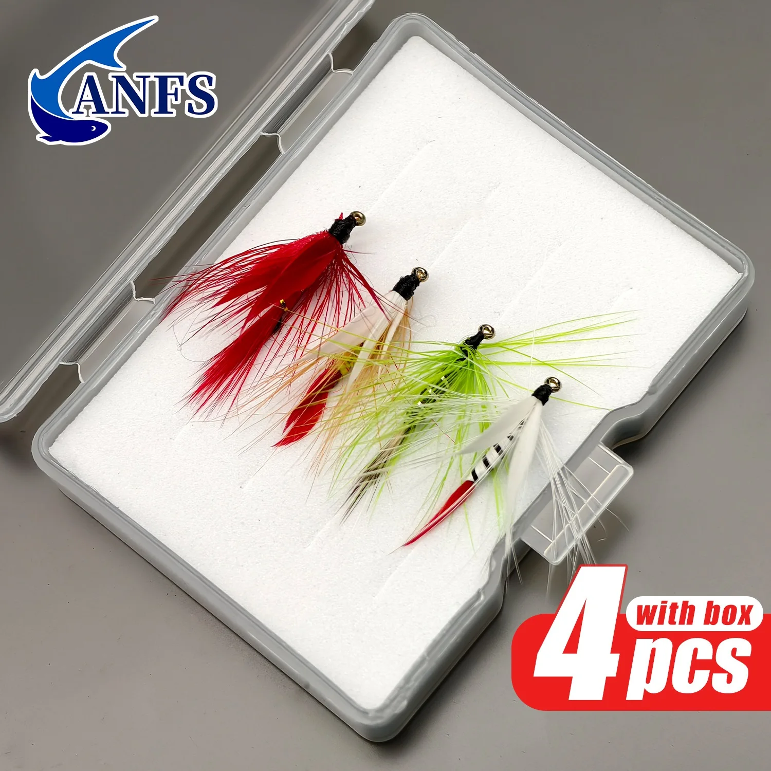 ANFS Señuelos mosca húmeda clásicos — ideal para perca y coregón - imagen 3