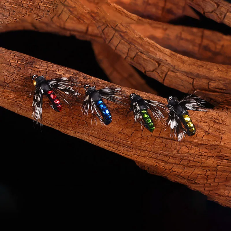 5/10 Uds cabeza de cuentas de latón hundimiento rápido ninfa Scud mosca insecto gusano trucha pesca moscas insecto Artificial cebo de pesca señuelo - imagen 2