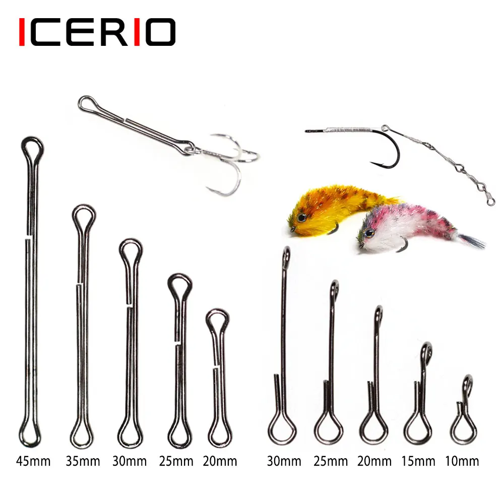 Vástago de juego grande articulado de Chocklett de 10mm ~ 45mm, vástago de cola de columna de pescado articulado, serpentinas, cambiador Finesse, Material de atado de moscas