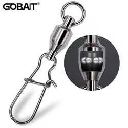 GOBAIT Pin Conector Giratorio a Presión con Rodamiento - Pesca