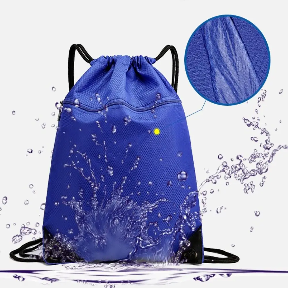 Bolsa deportiva de gran capacidad de alta calidad, impermeable, para natación al aire libre, bolsa con cordón, mochila Oxford ligera - imagen 3