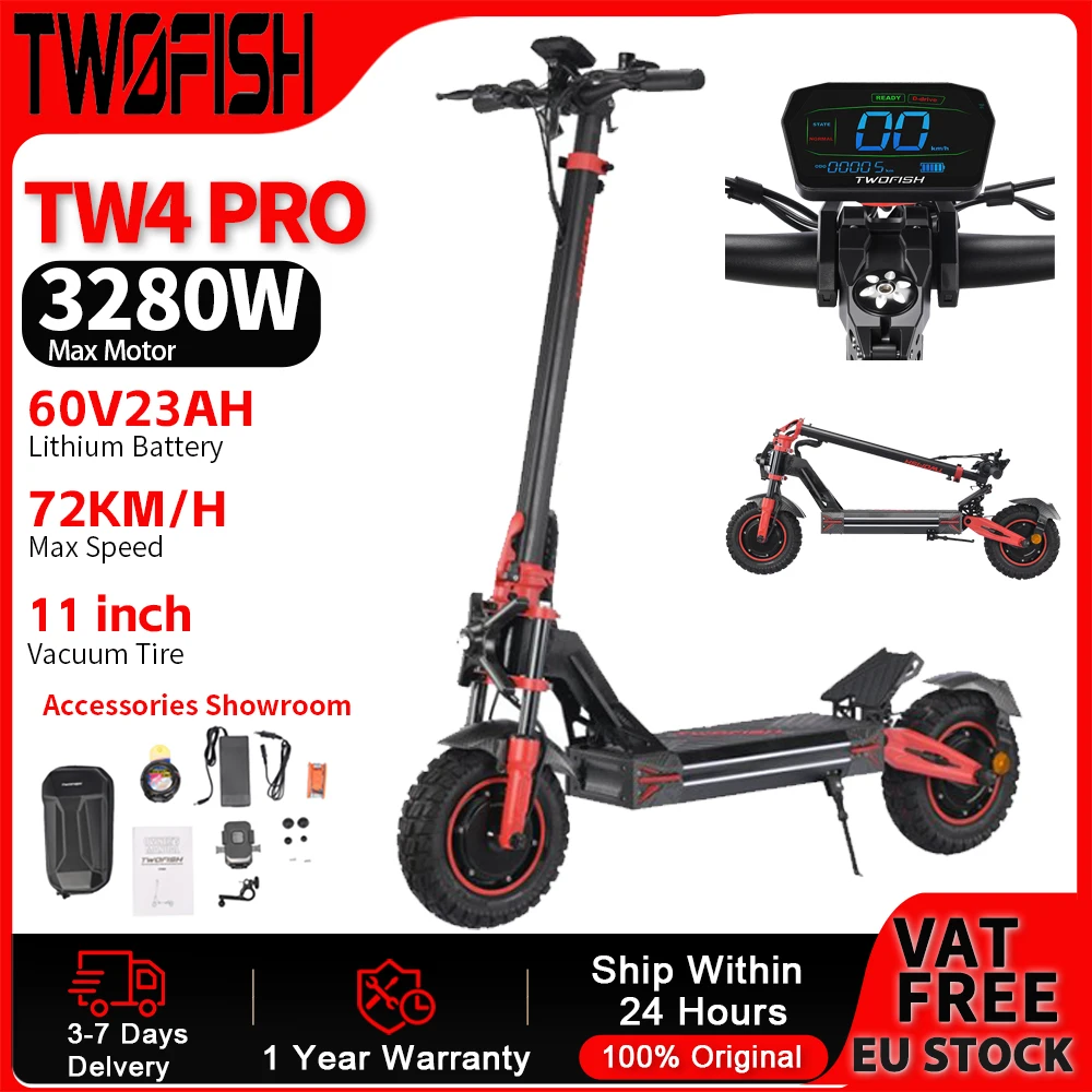 TWOFISH TW4 PRO Scooter eléctrico potente neumático vacío - imagen 2
