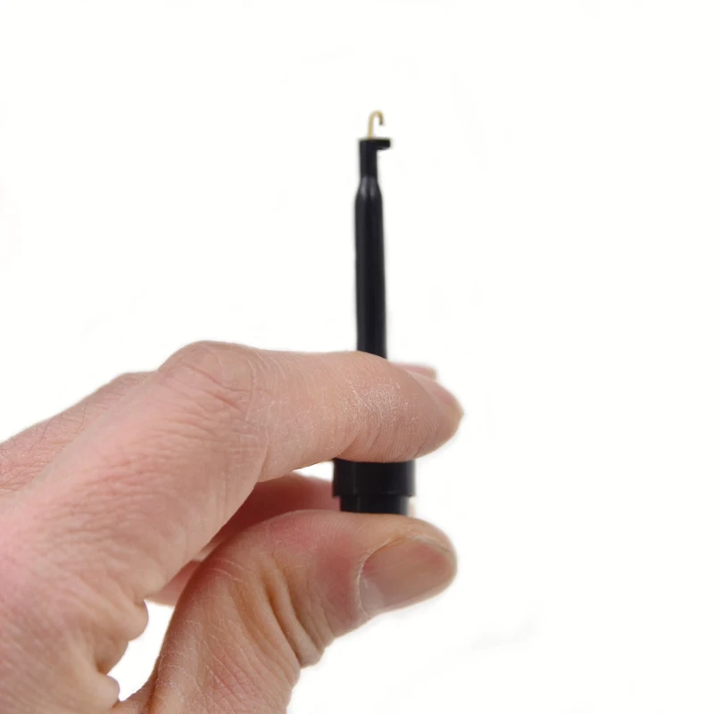 Alicates de punta de estilo inglés para Hackle, herramientas de atado de moscas de Nymph, soporte de gancho de plástico, Clips de plumas, herramientas de raspado - imagen 5