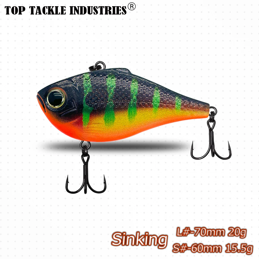 Nuevos colores, 1 Uds., plástico ABS, cebo con vibración VIB, Señuelos de Pesca 14,5g 6cm /20g 7cm, aparejos de cebos duros - imagen 5