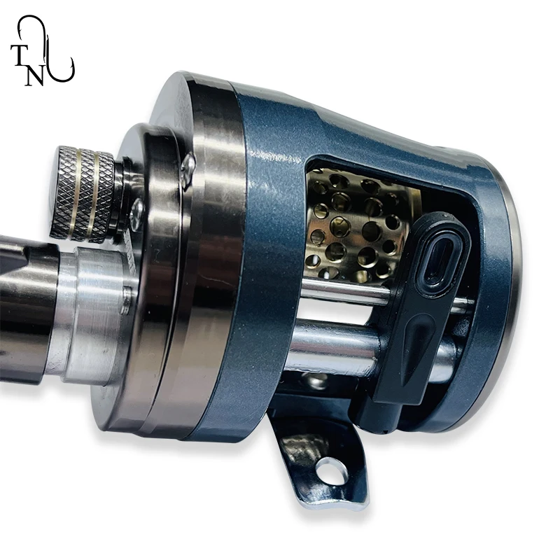 TN44 carrete de Baitcasting de alta velocidad, relación de transmisión 6,2: 1, carrete de fundición de aluminio, todo para pesca, nuevo - imagen 4