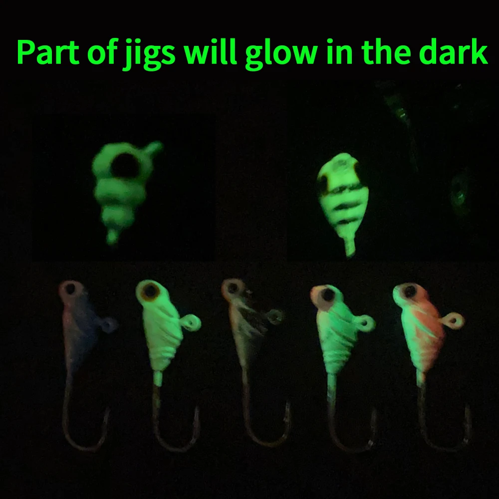 75 Señuelos de Pesca en Hielo de 1.4g-1.7g, Jigs de Pesca en Hielo Premium para Invierno - Juego de Señuelos de Pesca en Hielo para Pesca en Clima Frío - imagen 2