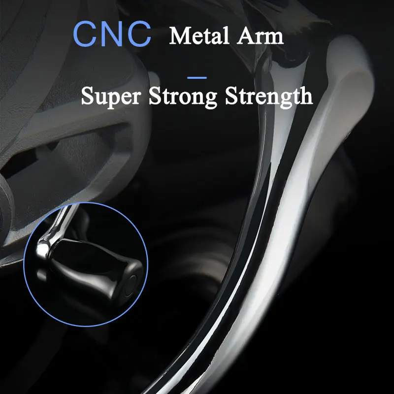 Carrete de pesca giratorio 2000/3000/4000/5000/6000 arrastre alto agua salada bobinas de Metal inoxidable serie rueda giratoria de mano izquierda/derecha - imagen 5