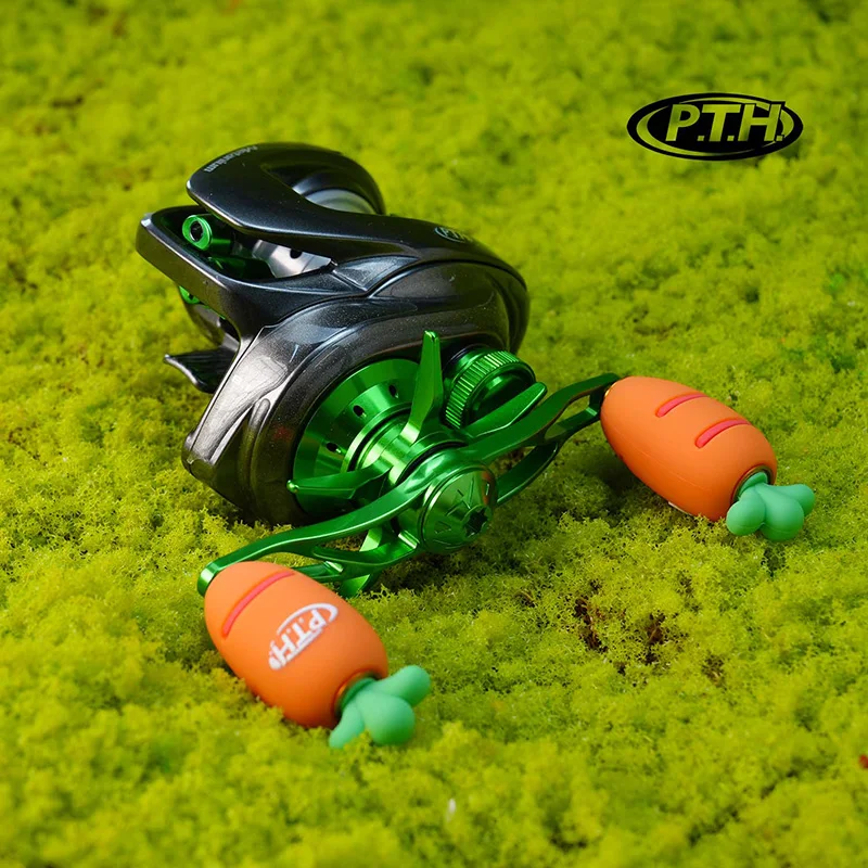 PTH 2025 nuevo perilla con forma de zanahoria 11,3g 44*33mm 1 unids/pack carrete de pesca de silicona reajuste modificar accesorios para SHIMANO DAIWA - imagen 2