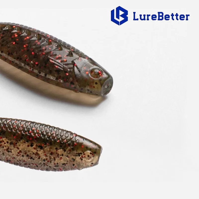 55/65mm hundimiento lento 12 unids/pack señuelo suave cebo de pez fundido Artificial aparejos de pesca cebo para agua dulce de mar - imagen 5