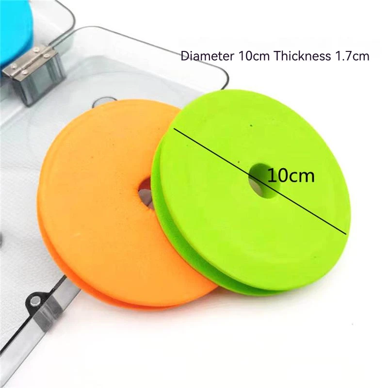 Carretes de almacenamiento de sedal de pesca de 10cm, tabla de bobinado de espuma EVA, equipo de pesca con mosca con caja para accesorios organizadores - imagen 3