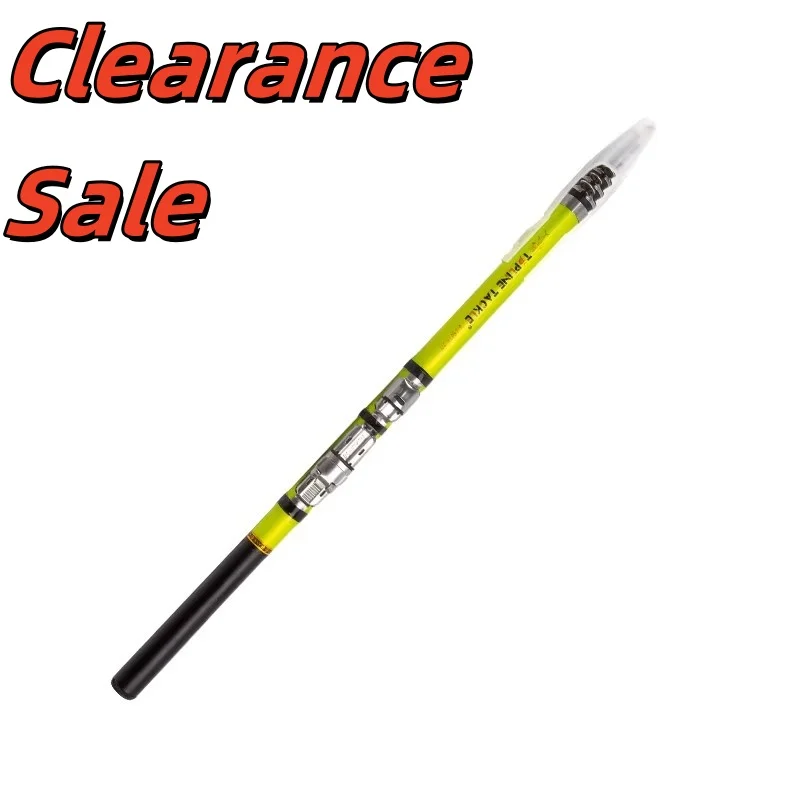 Caña de pescar telescópica verde y blanca de 3,0 M, alimentador de carpa con mosca giratoria de roca, Mini caña de pescar con mosca ultraligera de viaje de fibra de carbono