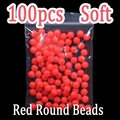 100pcs Soft Red