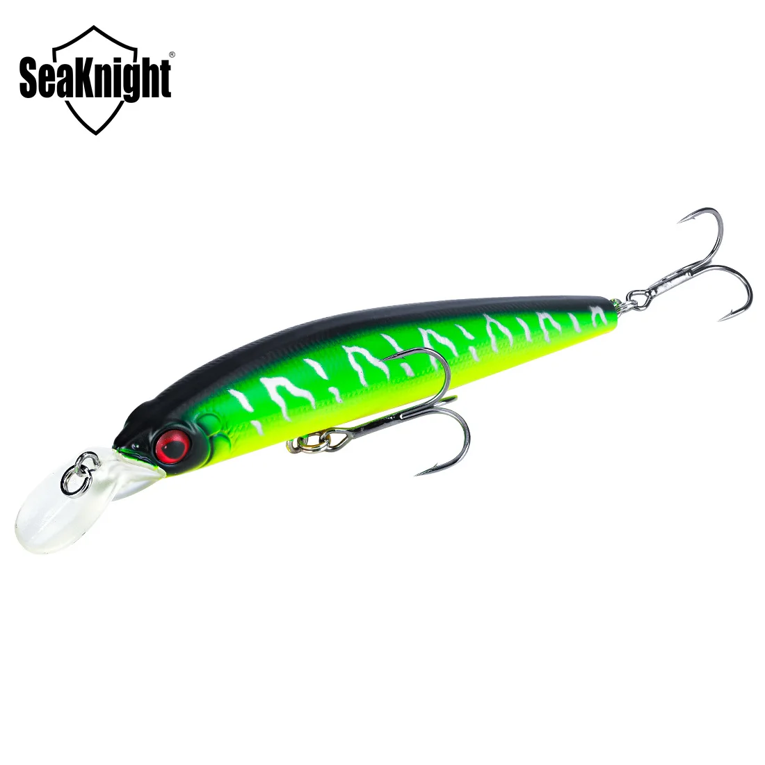 SeaKnight SK023 Minnow 22,5g 125mm 0-1,5 M flotante 1 pieza cebo duro señuelo de pesca ojos 3D señuelo Mionow pesca de agua dulce y salada
