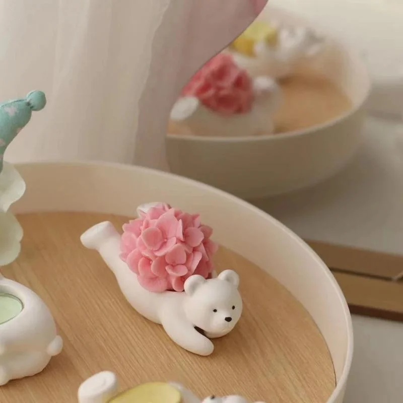 Molde de flor de hortensia, decoración de plantas, moldes de jabón, flores, moldes para velas, fabricación de ramo, moldes de silicona de arcilla, Kit de fabricación de velas - imagen 5