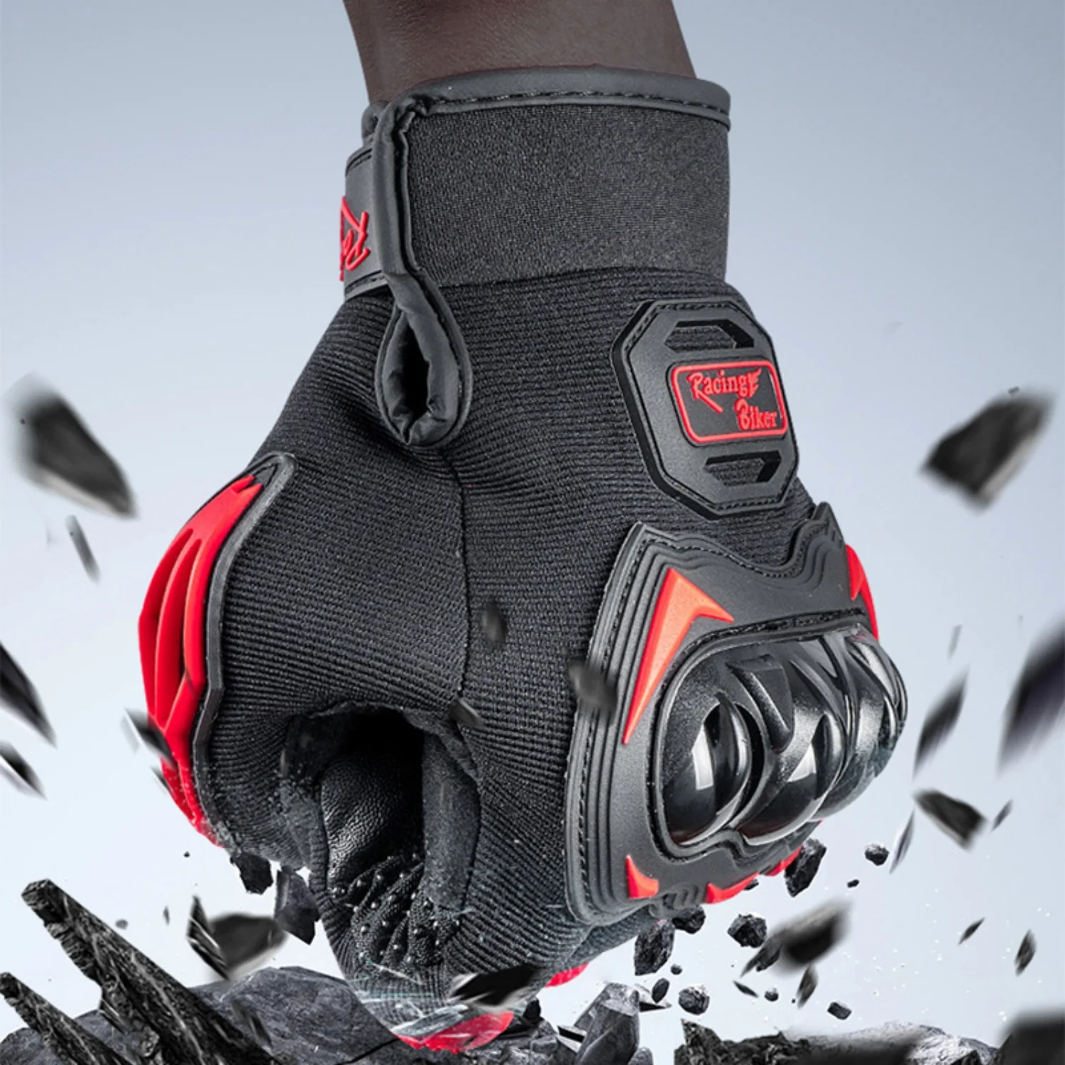 Guantes tácticos de moda, guantes antideslizantes transpirables para hombres y mujeres, guantes protectores para ciclismo al aire libre, montar, acampar, 1 par - imagen 2